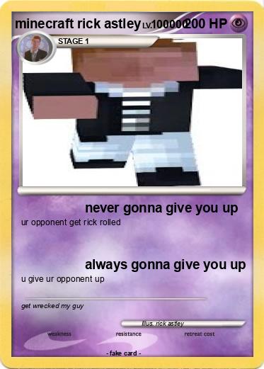 Pokemon minecraft rick astley
