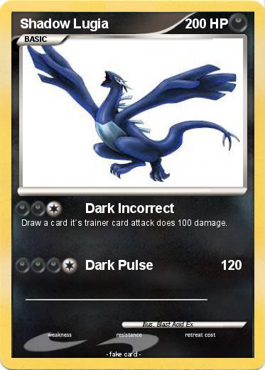 Pokemon Shadow Lugia