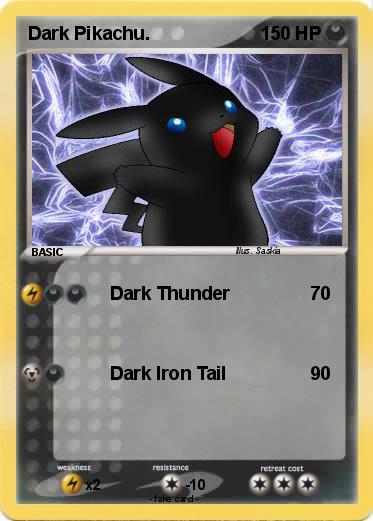 Pokemon Dark Pikachu.