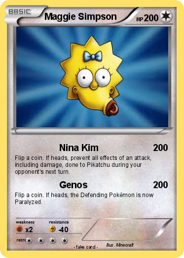 Pokemon Maggie Simpson