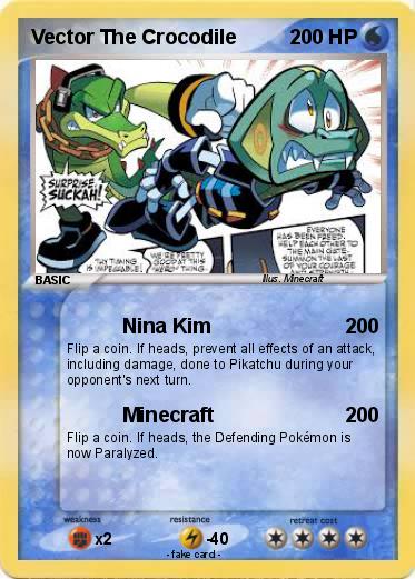 Pokemon Vector The Crocodile
