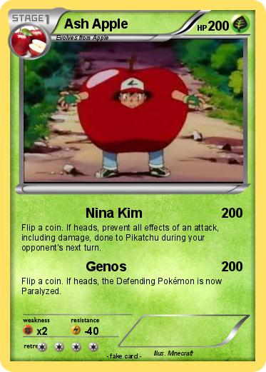 Pokemon Ash Apple