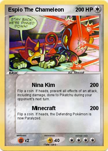 Pokemon Espio The Chameleon