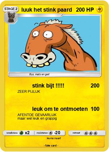 Pokemon luuk het stink paard