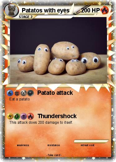 Pokemon Patatos with eyes