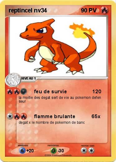 Pokemon reptincel nv34