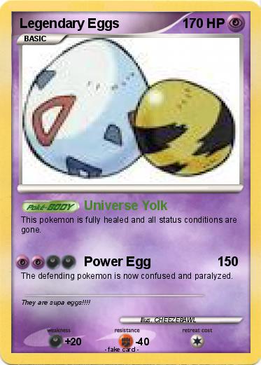 Pokemon Legendary Eggs