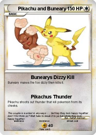 Pokemon Pikachu and Buneary