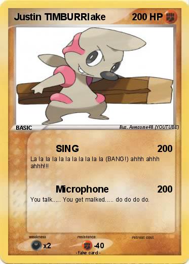Pokemon Justin TIMBURRlake