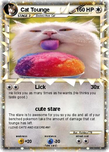 Pokemon Cat Tounge