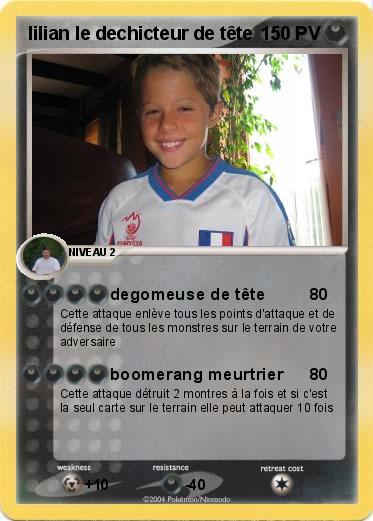 Pokemon lilian le dechicteur de tête