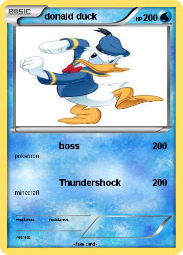 Pokemon donald duck