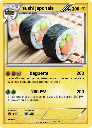 Pokemon sushi japonais