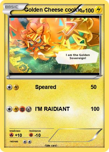 Pokemon Golden Cheese cookie