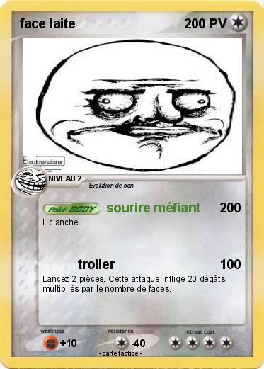 Pokemon face laite