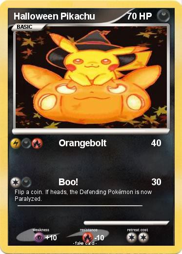Pokemon Halloween Pikachu