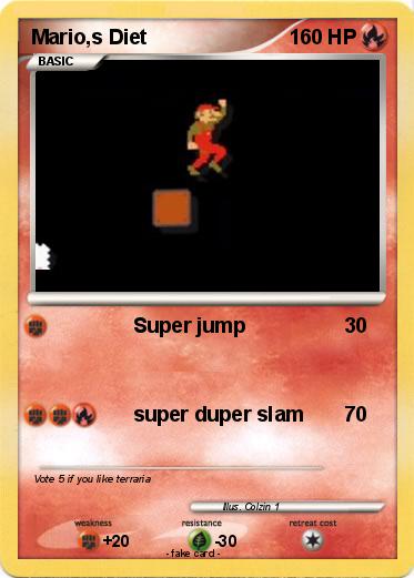 Pokemon Mario,s Diet