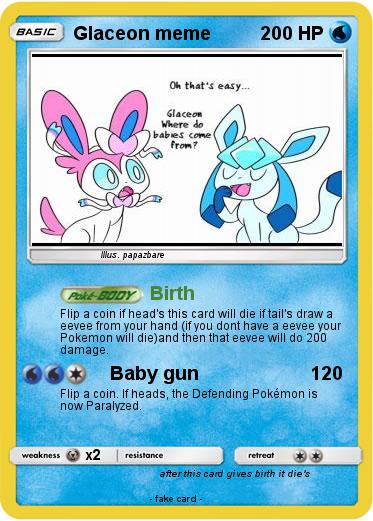 Pokemon Glaceon meme