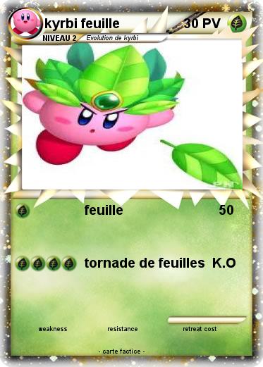 Pokemon kyrbi feuille