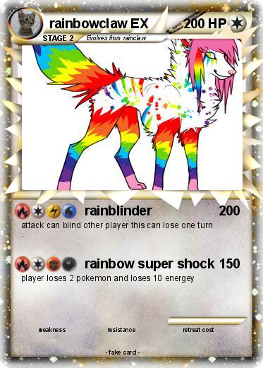 Pokemon rainbowclaw EX