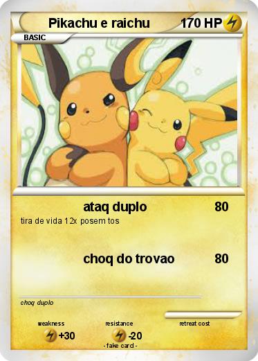 Pokemon Pikachu e raichu