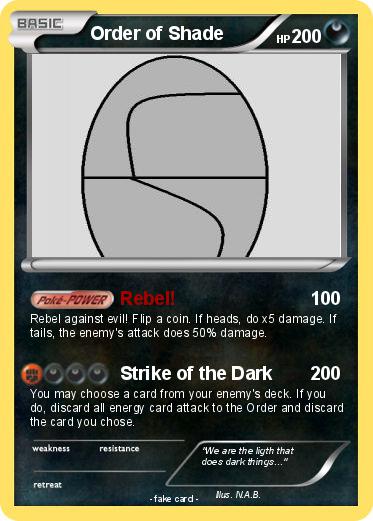 Pokemon Order of Shade