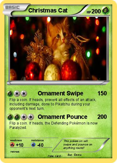 Pokemon Christmas Cat