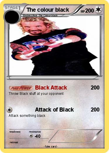 Pokemon The colour black