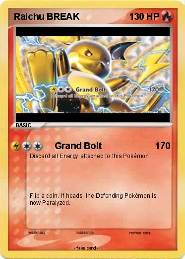 Pokemon Raichu BREAK