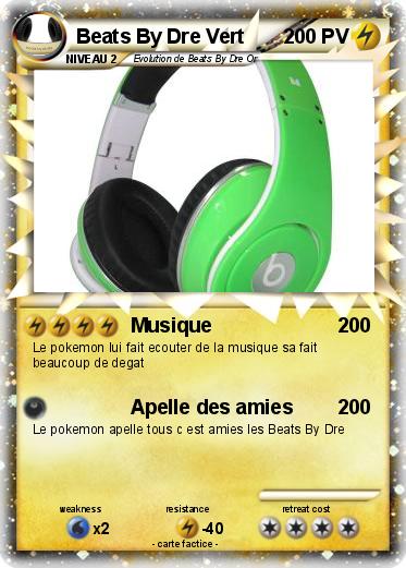 Pokemon Beats By Dre Vert