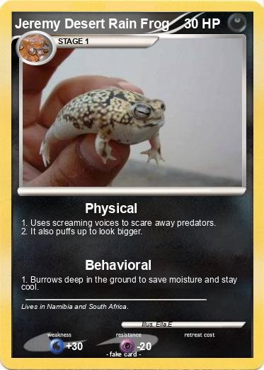 Pokemon Jeremy Desert Rain Frog