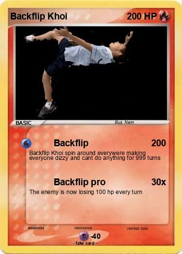 Pokemon Backflip Khoi