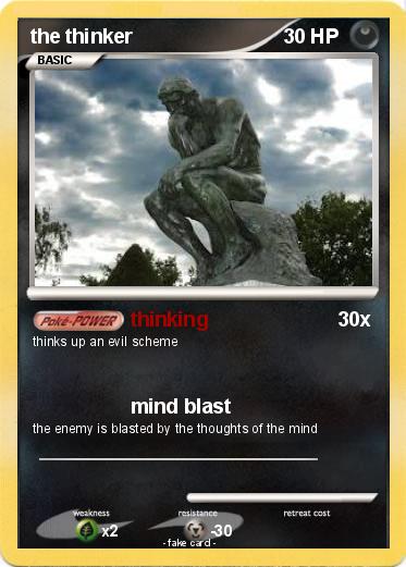 Pokemon the thinker