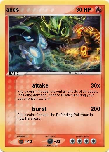 Pokemon axes