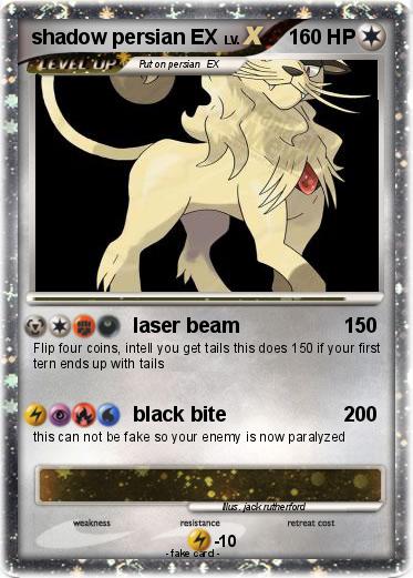 Pokemon shadow persian EX