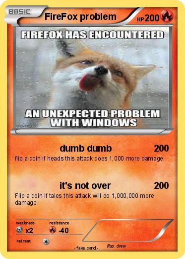 Pokemon FireFox problem