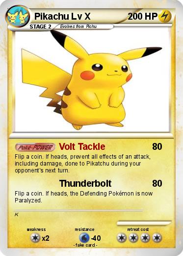 Pokemon Pikachu Lv X