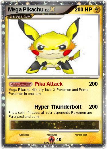 Pokemon Mega Pikachu