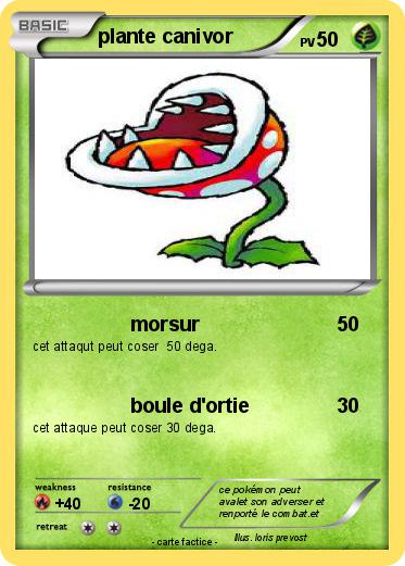 Pokemon plante canivor