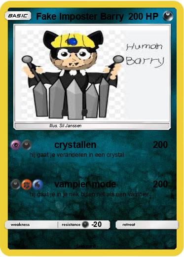 Pokemon Fake Imposter Barry