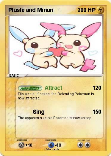 Pokemon Plusle and Minun