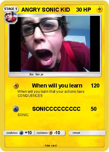 Pokemon ANGRY SONIC KID