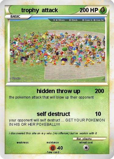 Pokemon trophy  attack