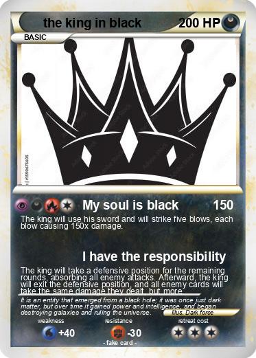 Pokemon the king in black