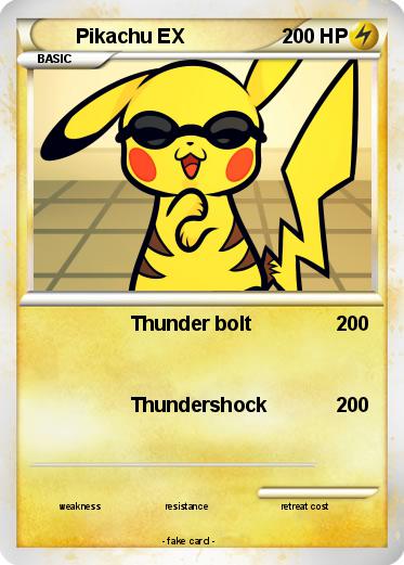Pokemon Pikachu EX
