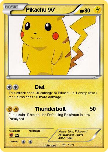 Pokemon Pikachu 96'