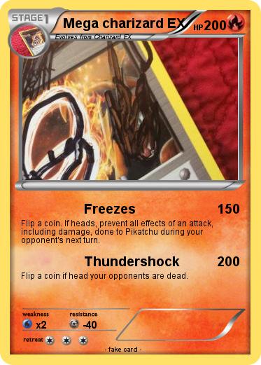 Pokemon Mega charizard EX