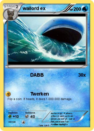 Pokemon wailord ex