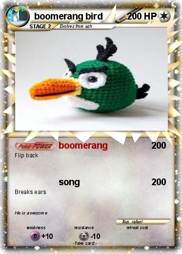 Pokemon boomerang bird