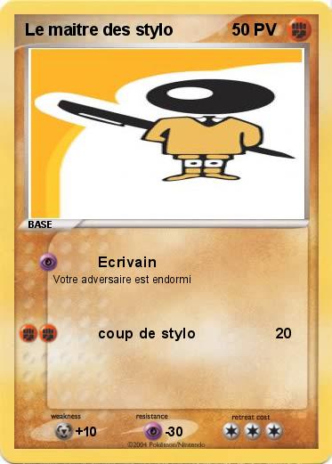 Pokemon Le maitre des stylo